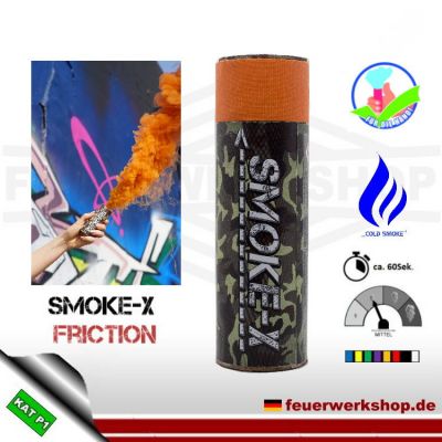 SMOKE-X Rauchgranate mit Reibzündung (Friction) in orange