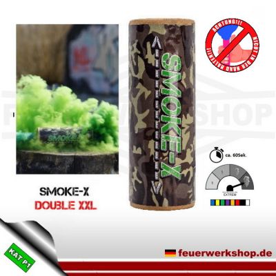Smoke-X Double XXL Rauchbombe in *grün*