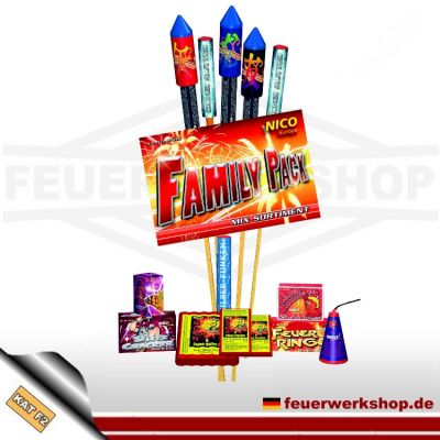 Familien Feuerwerksortiment *Family Pack, Mix-Sortiment* von Nico