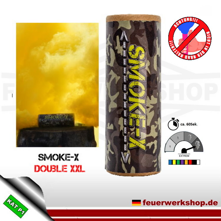 Smoke-X Double XXL Rauchbombe in gelb