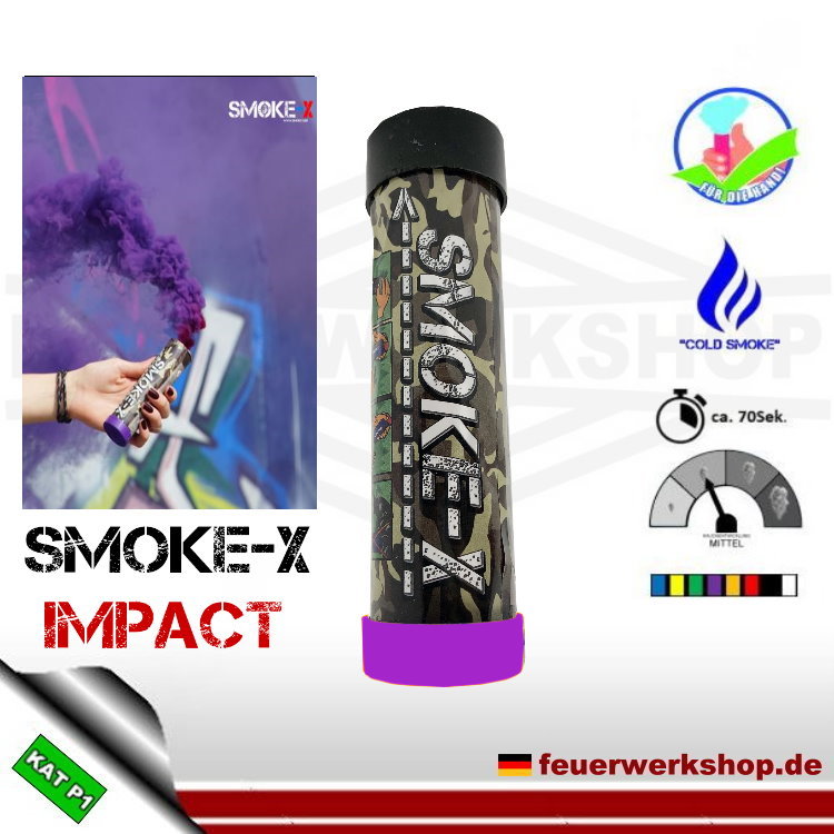 *Impact* Rauchgranate lila mit Schlagzünder - SMOKE-X