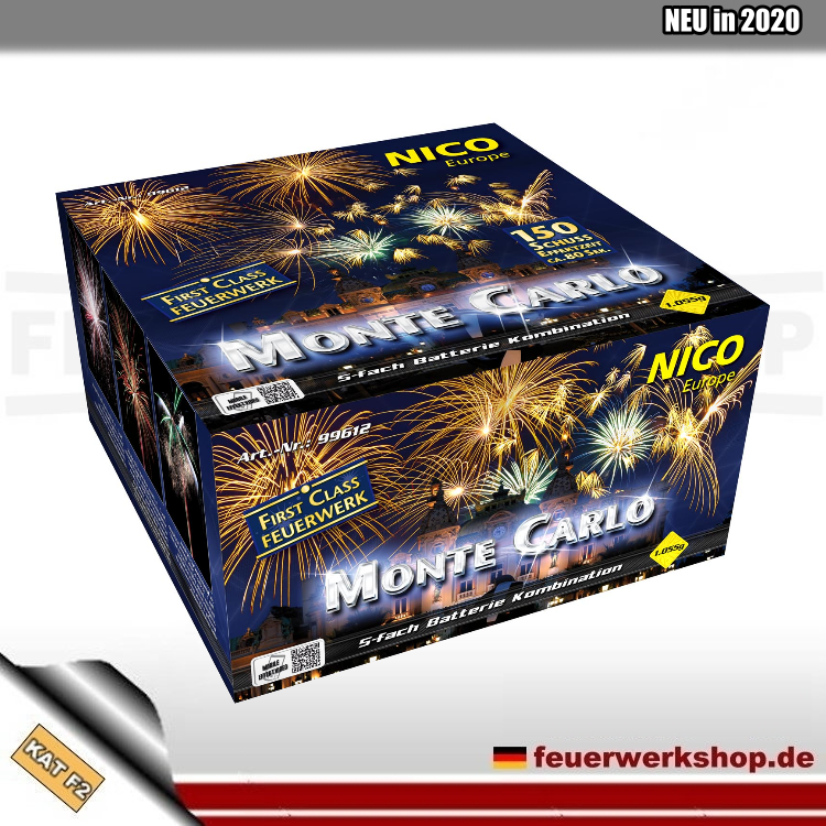 5er Feuerwerk-Batterieverbund *Monte Carlo* von Nico