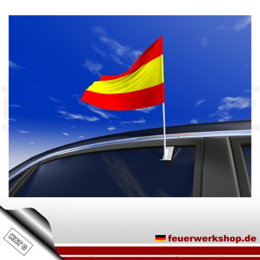 Klemmfahne Für Auto Spanien