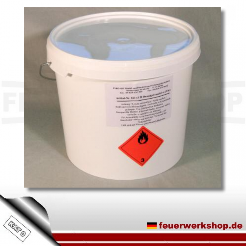 Brandgel, transparent und rauchfrei - 5 Liter Eimer Safex Pyroxgel