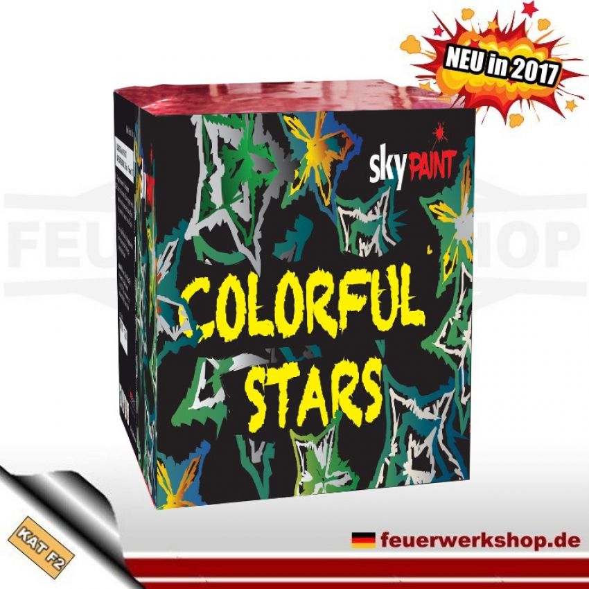 SkyPaint Feuerwerksbatterie *Colorful Stars*
