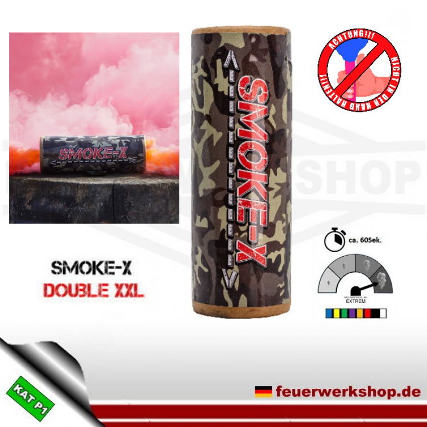 Smoke-X Double XXL Rauchbombe in rot