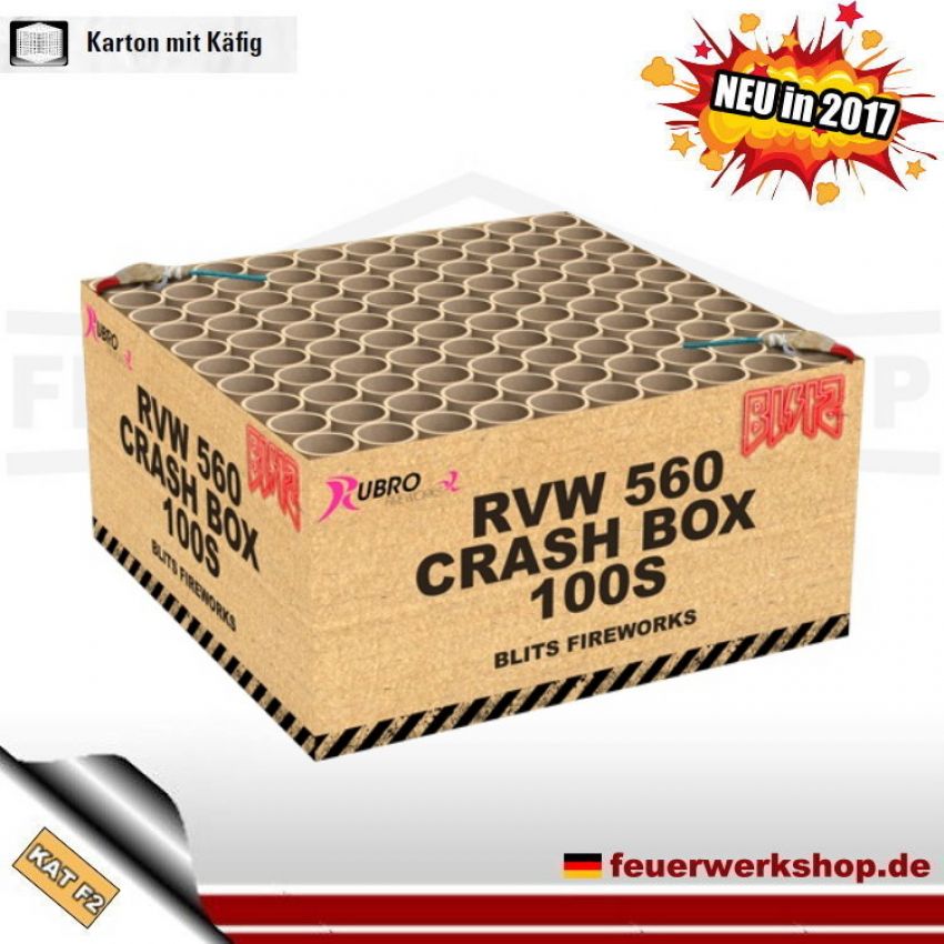 *Crash Box 100S* 2er VE - Verbundfeuerwerk von Rubro