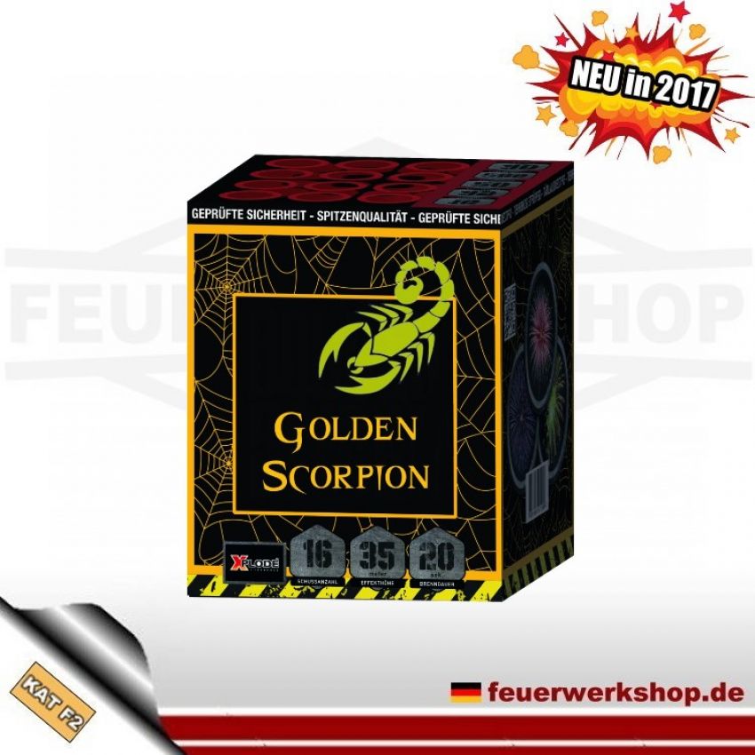 Batteriefeuerwerk *Golden Scorpion* von Xplode