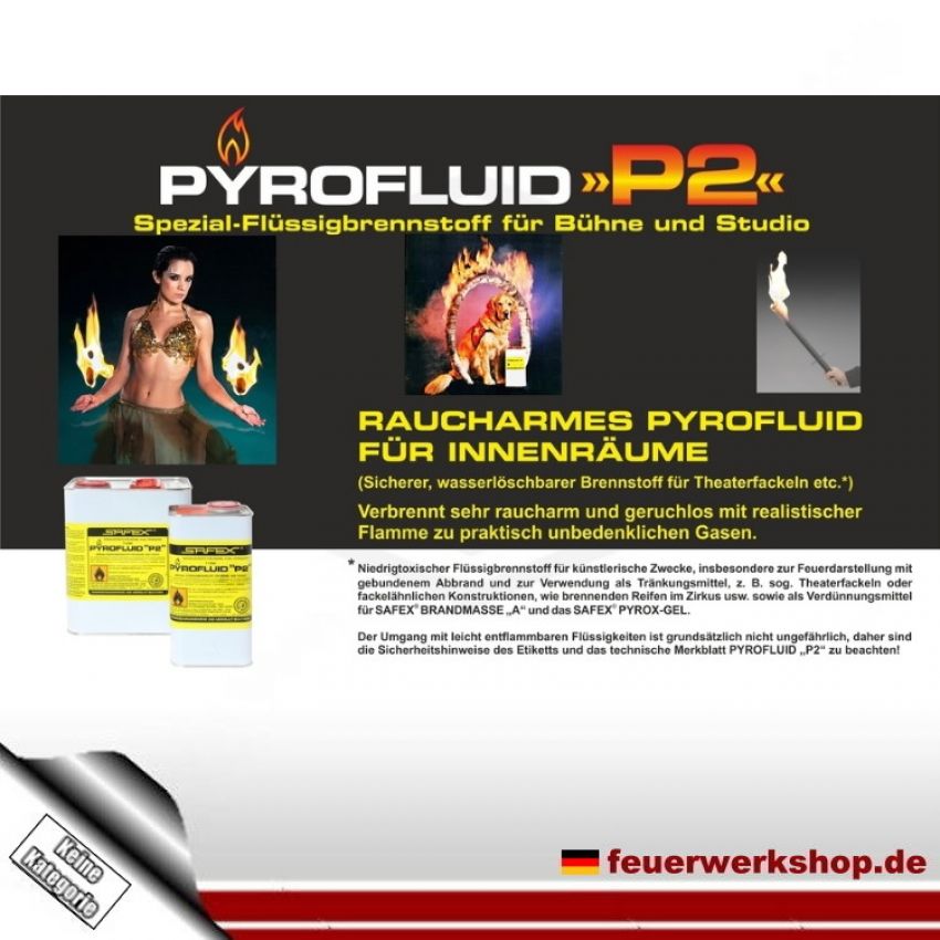 Raucharmes Pyrofluid 1 Liter für Innenräume *Safex P2*