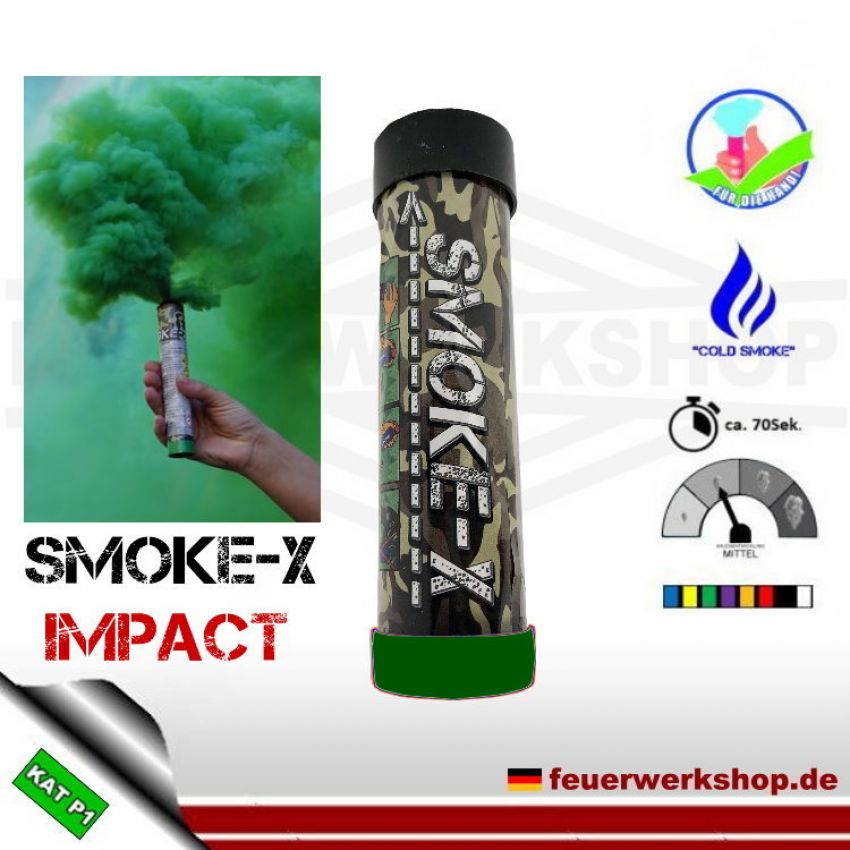 *Impact* Rauchgranate grün mit Schlagzünder - SMOKE-X