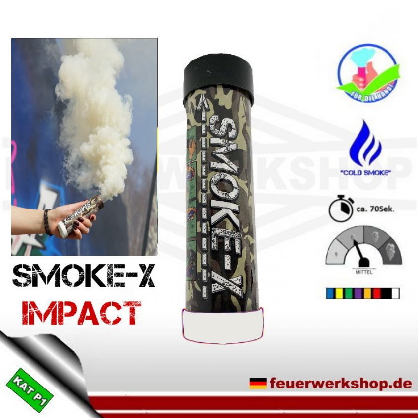 *Impact* Rauchgranate Weiß mit Schlagzünder - SMOKE-X