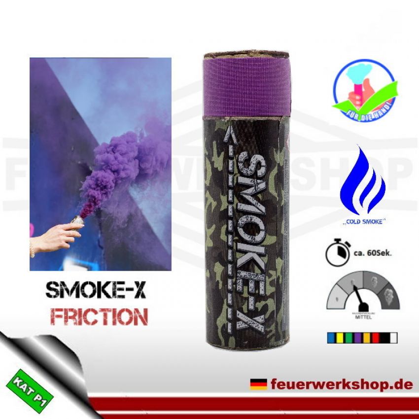 SMOKE-X Rauchgranate mit Reibzündung (Friction) in Lila