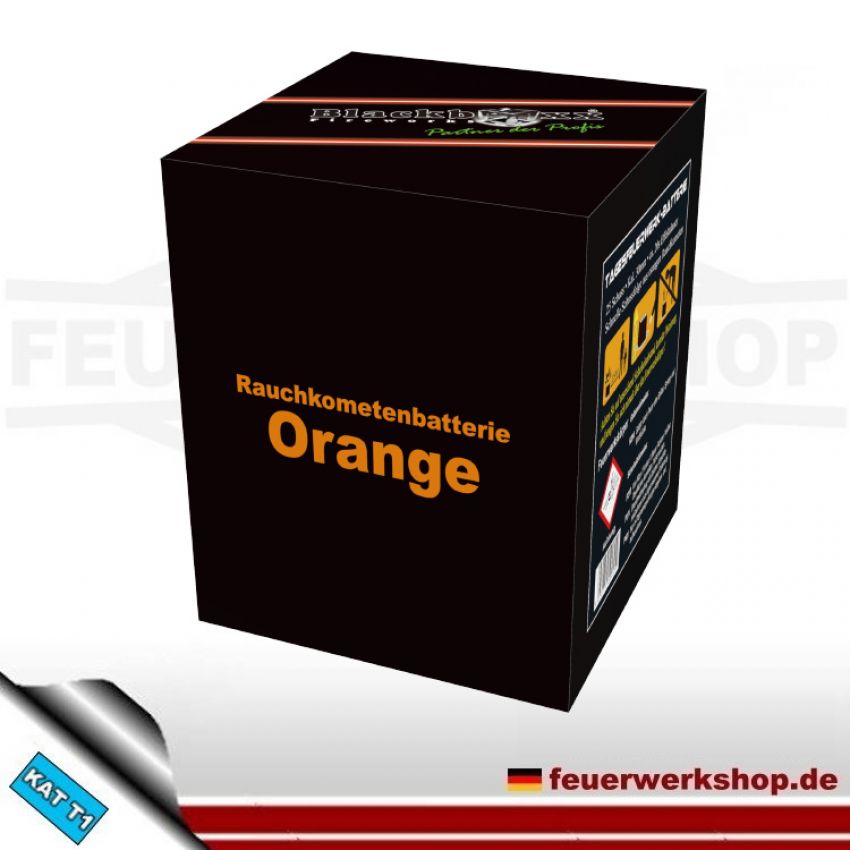 Rauchkometen Batterie Orange