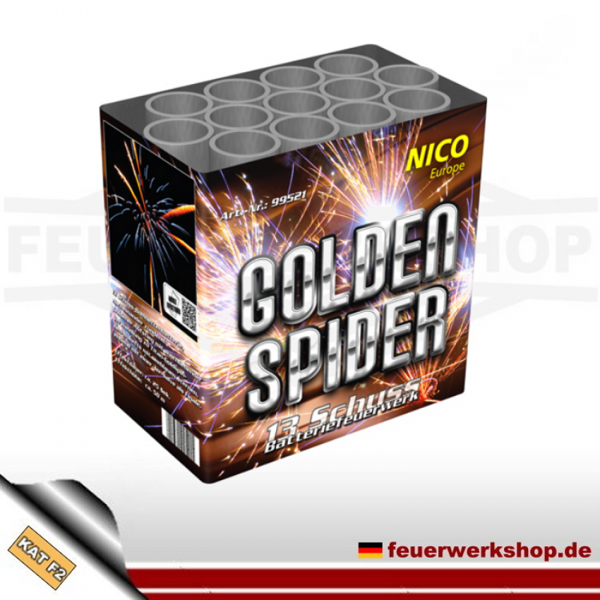Nico Feuerwerksbatterie Golden Spider