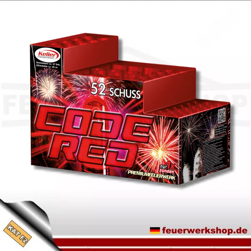 Code Red - Keller Feuerwerk Stufenbatterie
