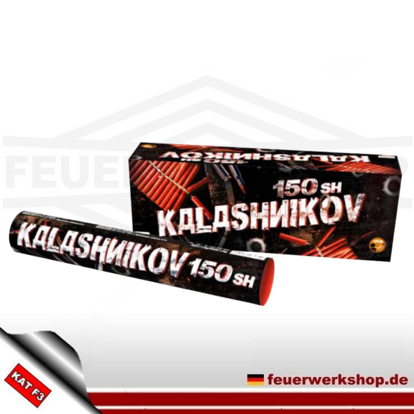 *Kalasnikov 150 ran* - Multi-Böller mit 150 Schüssen von Klasek *F3 Version*