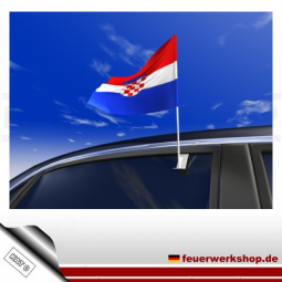 Kroatische Nationalfahne zum klemmen an die Autoscheibe