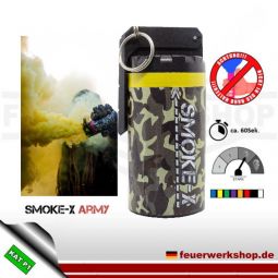*Army* SMOKE-X Rauchgranate groß mit Kipphebel - Gelb