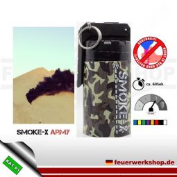 *Army* Rauchgranate für Paintball und Airsoft mit Kipphebel - Schwarz - SMOKE-X