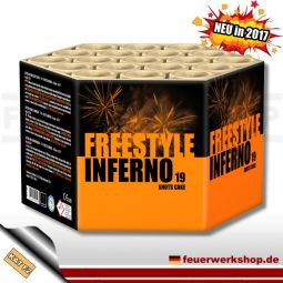 Batteriefeuerwerk *Freestyle Inferno* von Vuurwerktotaal