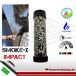 *Impact* Rauchgranate Schwarz mit Schlagzünder - SMOKE-X
