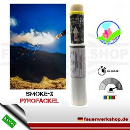Seenotfackel SMOKE-X Weiß - Pyrofackel