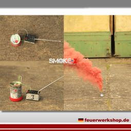 Rauchkörper Rot mit Elektrozünder Smoke-X
