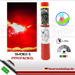 Seenotfackeln SMOKE-X Rot - Pyrofackel