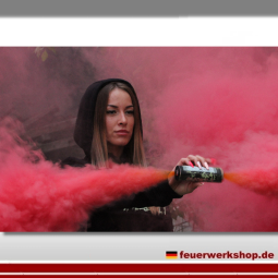 Smoke-X Double Rauchgranate mit rotem Rauch
