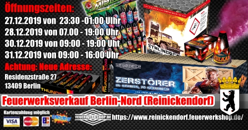 Feuerwerksverkauf in Berlin Nordz - hier klicken